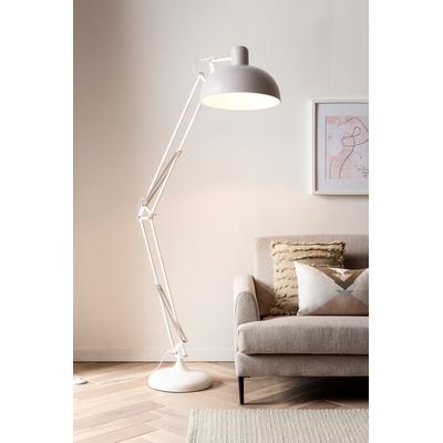 SALESFEVER Stehlampe "Jack", weiß, 1, H: 173cm, 1 Stk., Leuchten, gefertigt aus Stahl, Stehlampe