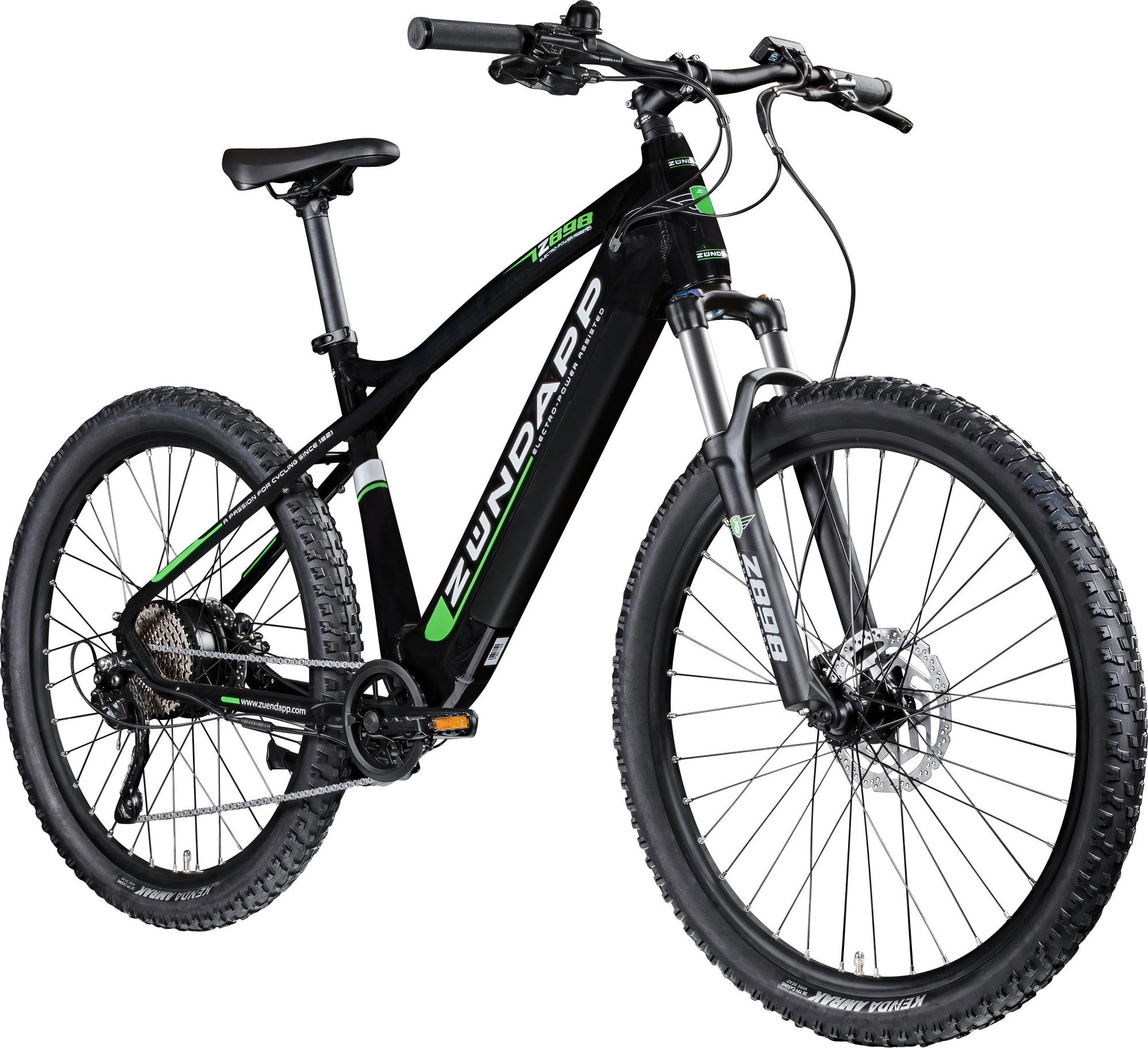 Zündapp Z898 E-Bike E Mountainbike 27,5 Zoll schwarz/grün