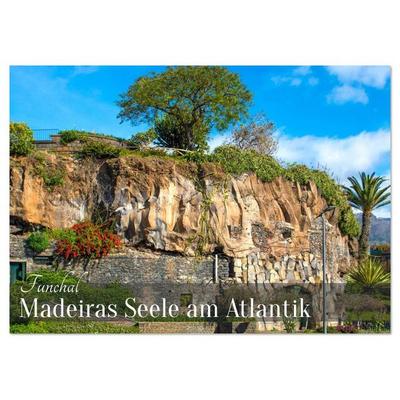 Funchal – Madeiras Seele am Atlantik (Tischkalender 2026 DIN A5 quer), CALVENDO Monatskalender