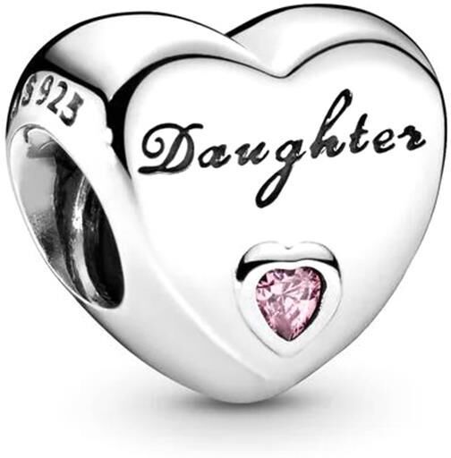 Pandora Herz-Charm Daughter 925er Silber silber