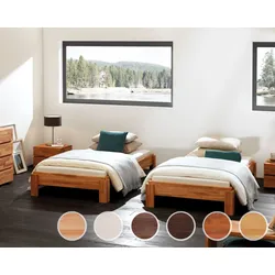 Hasena Wood-Line »Amigo« Massivholz Stapelbett 140x200 cm / Buche weiss lasiert, lackiert