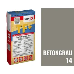 Sopro Bauchemie TitecFuge plus Fugenmörtel 1-10 mm hochfest 15 kg Sack Betongrau 14