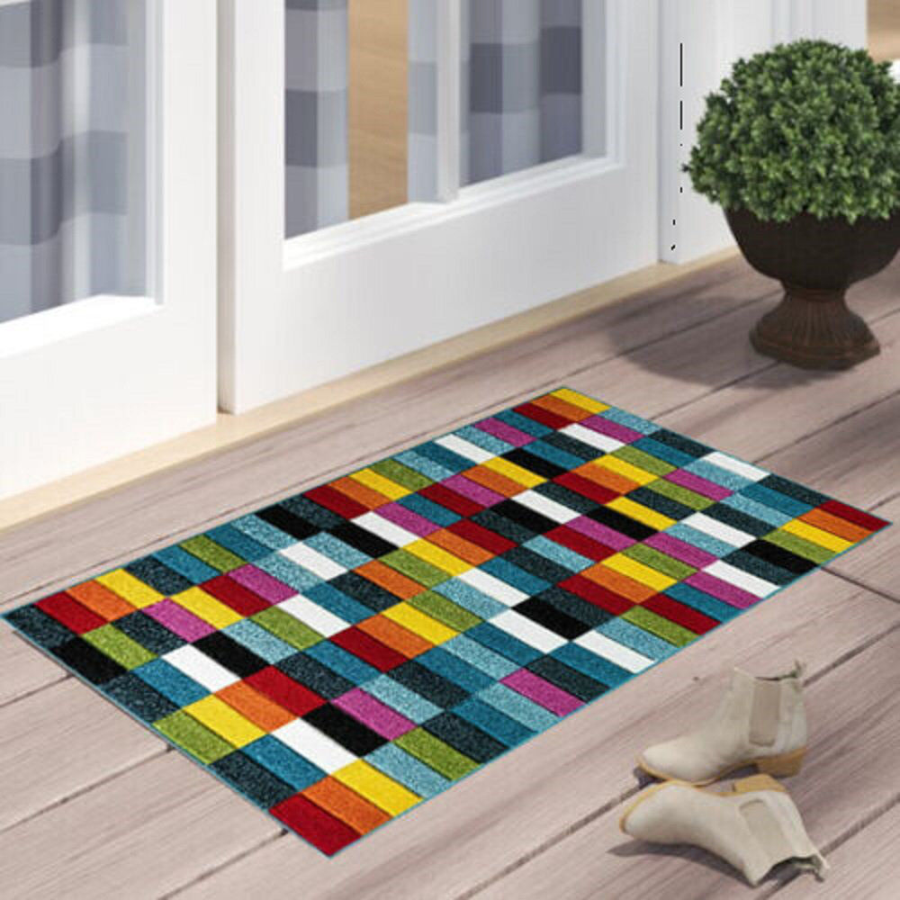 Latitude Run Lili-Ana Geometric Flokati Area Rug Runner 60 x 220cm
