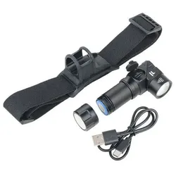 TROIKA ECO KNICKLICHT MICRO Schwarz Hand-Taschenlampe + Stirnband-Taschenlampe SMD LED