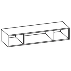Artiqua 400 Spiegelregal, Stahlgrau, 400-SPR-1-80-88 400-SPR-1-80-88