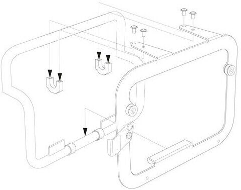 Sw-Motech Kit Adattatore Per Portapacchi Originale Bmw Argento Sw-Mote taglia un