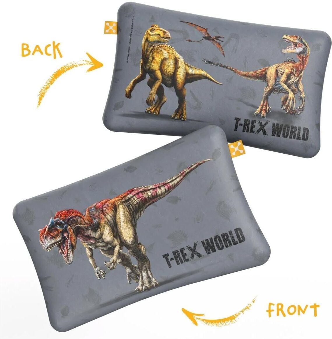 Kissenbezug SMARTSLEEP "Smartsleep Kinder Kopfkissenbezug Comfort T-Rex World", mehrfarbig, Kissenbezüge, Kissenbezug mehrfarbig Einheitsgröße