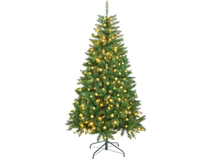 Rebecca Mobili Sapin de Noël 180 cm avec 300 lumières LED en PVC\, vert
