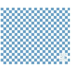 MONOUSO - Fettdichtes Einwickelpapier "Vichy" Blau 20x24,5cm (1.000 Stück)