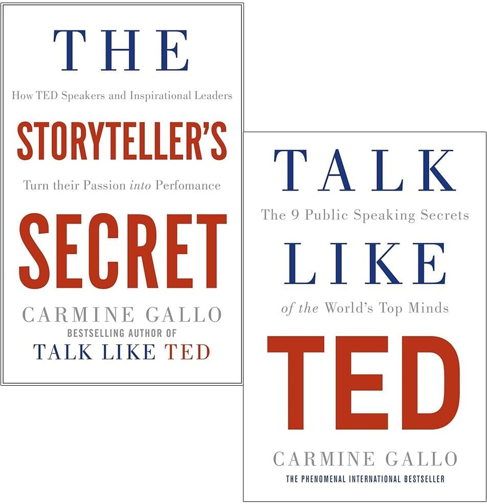 Pan/Macmillan Carmine Gallo Collection 2 Books Set (The Storyteller's Secret and Talk Like TED)