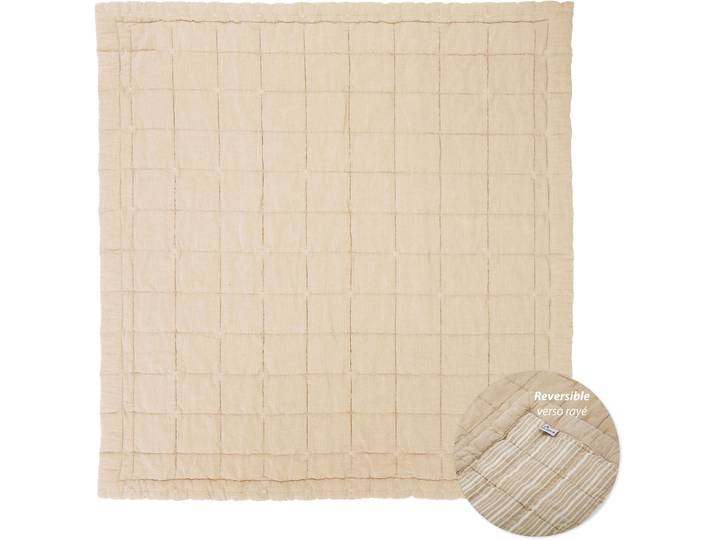 Krabbeldecke Adelinda Toffee Baumwolle 100 x 87 cm - Krabbeldecke