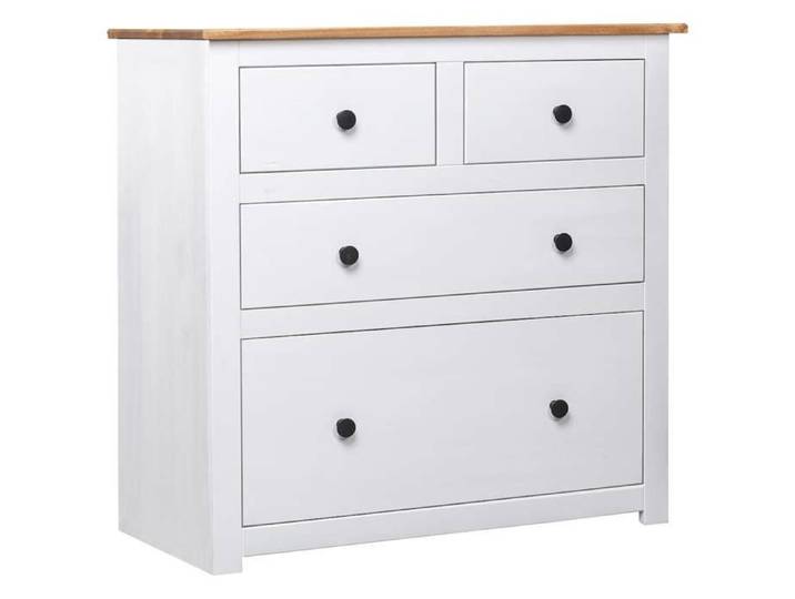 Buffet - Bahut/Commode couloir Blanc Magnifique Buffet Blanc 80x40x83cm Pin Gamme Panama CL9344721