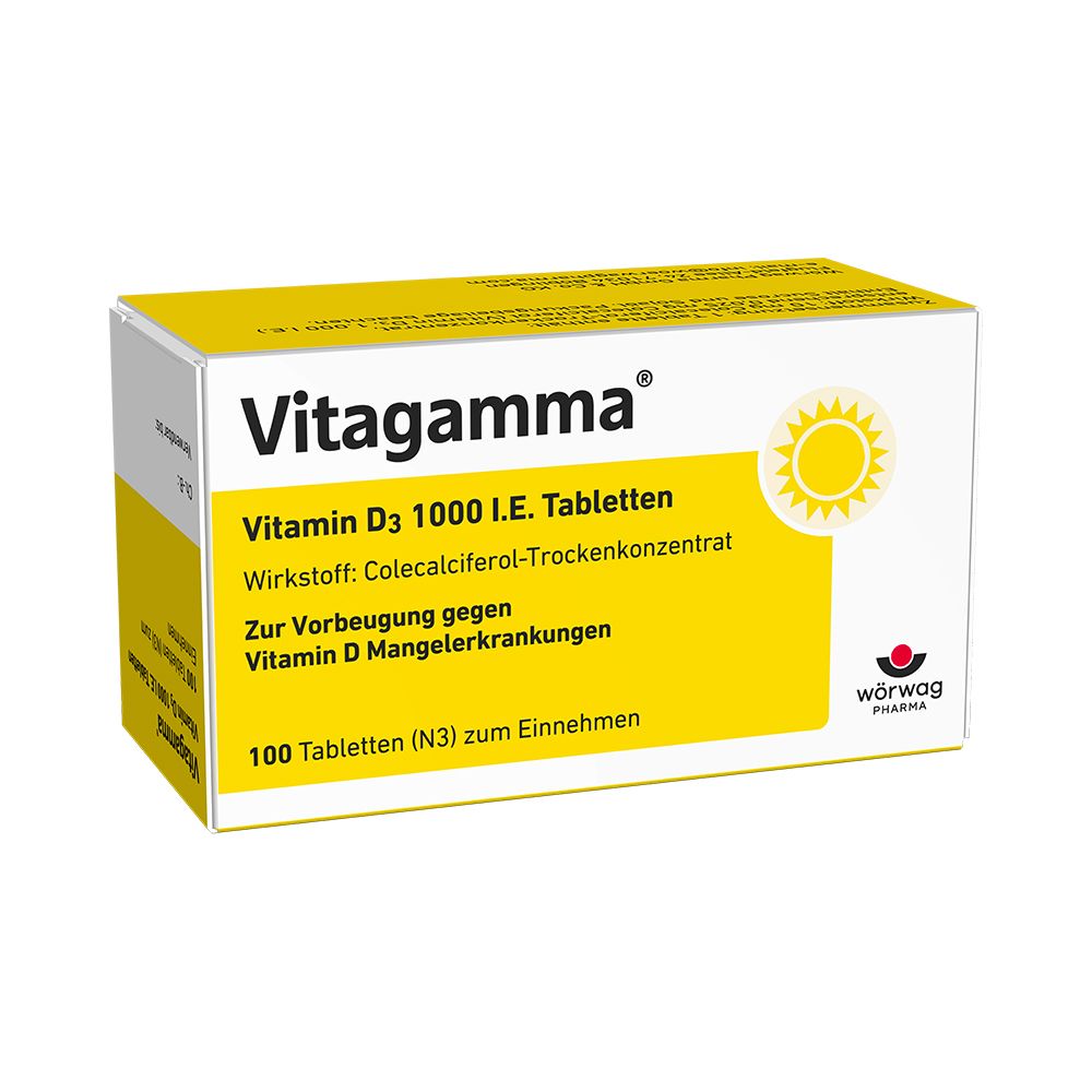 Vitagamma Vitamin D3 1.000 I.e. Tabletten 100 St