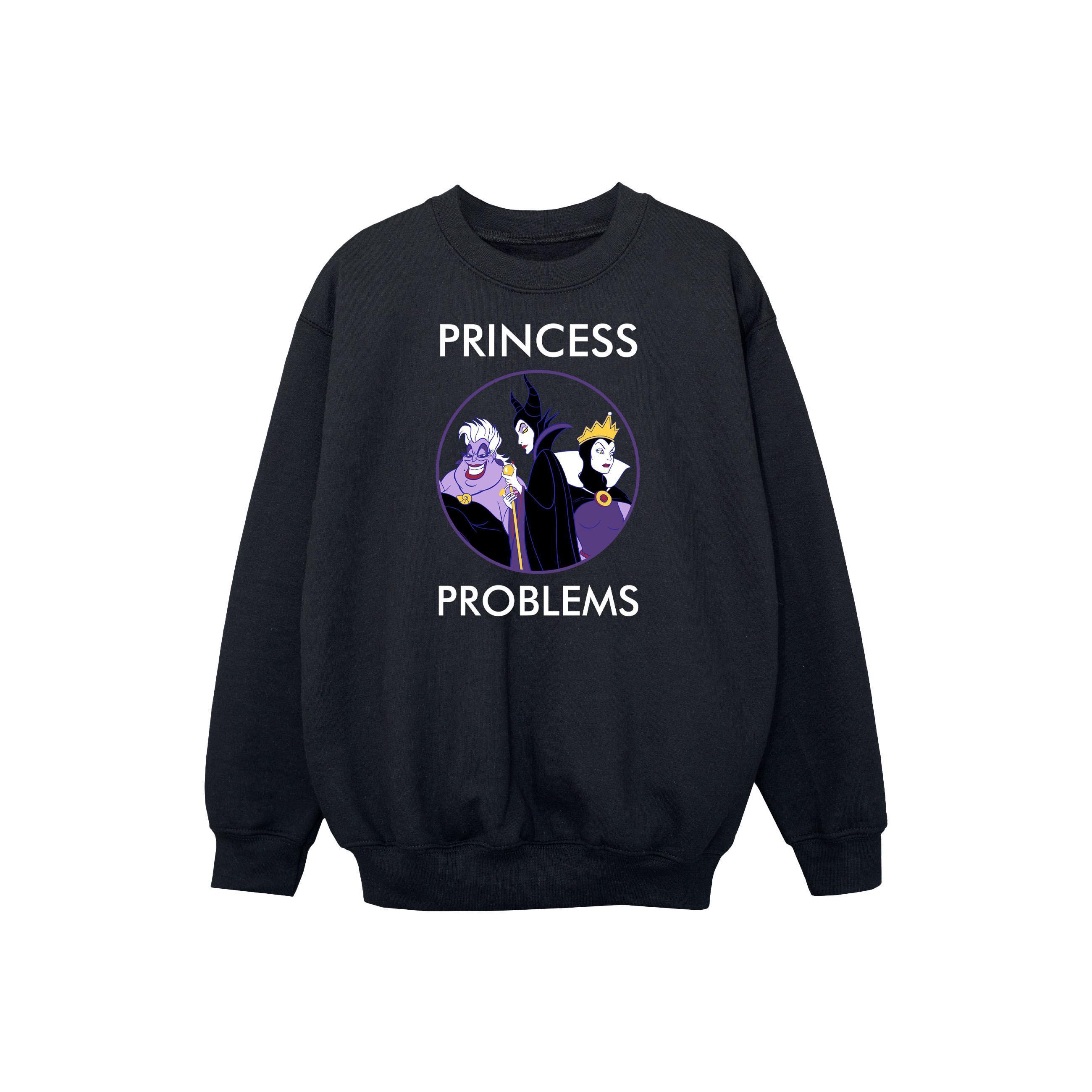 Disney Girls Villains Prinzessin Kopfschmerzen Sweatshirt (Schwarz)