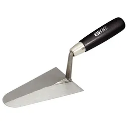 Stuckateurkelle, rund, 240mm, mit Holzgriff - schwarz