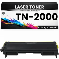 Toner TN-2000 für Brother Schwarz Günstige Alternative in Original- Qualität DCP-7010/7020/7025 HL-2030/2040/2070N/2045/2070NR/2075N/2035 M7020/3120