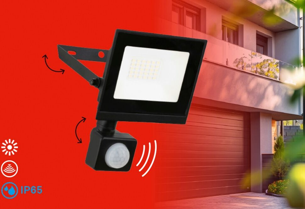 LED Flutlichtstrahler BRILONER LEUCHTEN "VARO", schwarz (matt, schwarz), H:22,5cm Ø:15cm, Leuchten, LED Flutlichtstrahler, 11x17x4 cm, Garage, Garten, Auffahrt