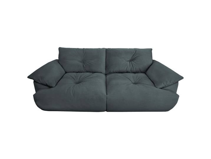Ambia Home Bigsofa, Dunkelgrau, Kunststoff, 2-Sitzer, 243x90.5x130 cm, Rücken echt, Wohnzimmer, Sofas & Couches, Sofas, Bigsofas