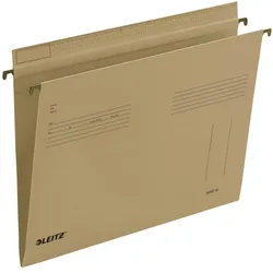 Leitz, Mappe, Hängemappe naturbraun Serie18 seitlich offen Reiterfalz Pack 25 Mappen (A4, 1x)