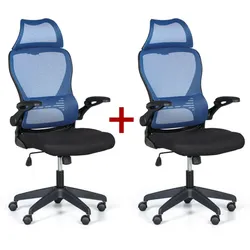 Bürostuhl LUCAS 1+1 GRATIS, blau