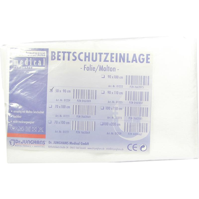 Dr. Junghans Medical GmbH BETTSCHUTZEINLAGE Folie Molton 50x90 cm 1 St 00461089
