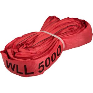 Conacord Rundschlinge 186779, Umfang 6 m, 3m Länge, EN 1492-2, rot, Traglast 5 Tonnen