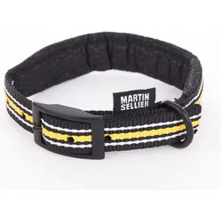 Martin Sellier Bequeme Nylon-Hundehalsband (25, Hund, Hundesport, Spazieren), Halsband + Leine