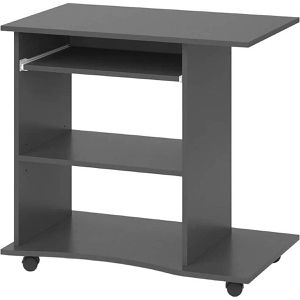 Vicco Computertisch Harm, mit Rollen, anthrazit, (B/H/T) 80 x 75 x 50 cm