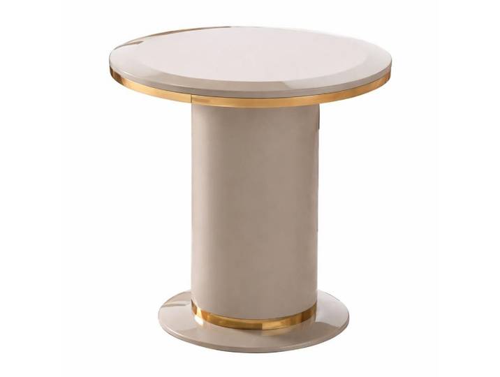 JVmoebel Beistelltisch Eleganter Beistelltisch mit goldenen Akzenten und modernem Design