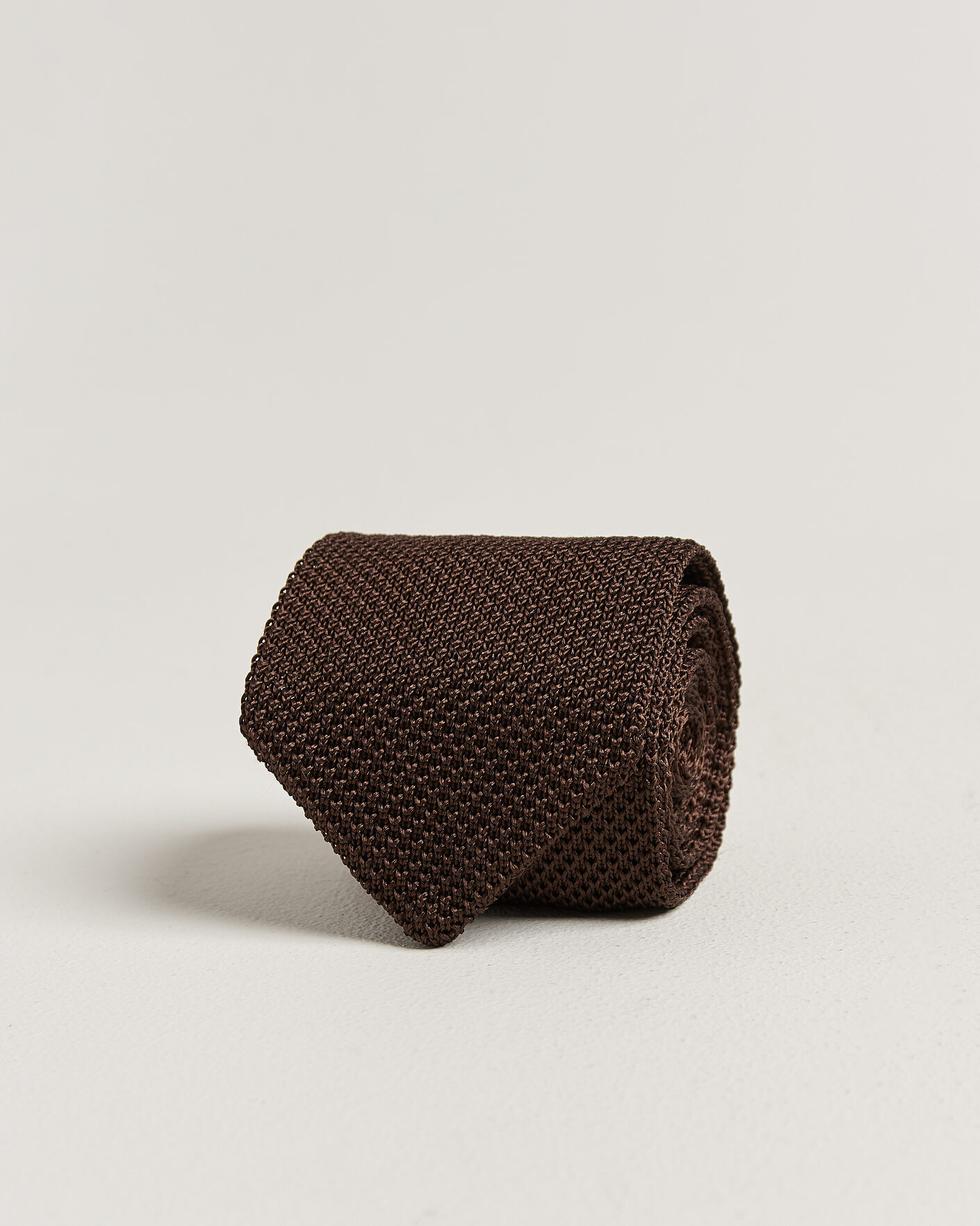 Gant Silk Knitted Tie Shadow Brown men One size Brun