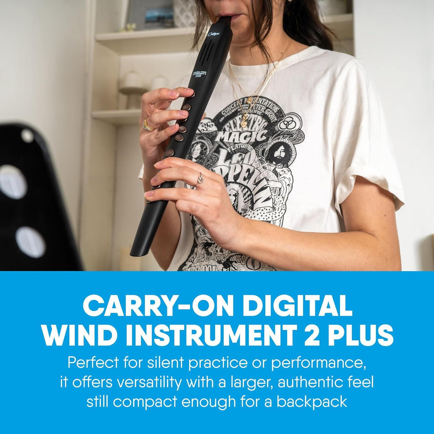 Selius Carry-on Digitaal blaasinstrument 2 Plus - 20 stemmen met USB oplaadbare batterij en Bluetooth MIDI