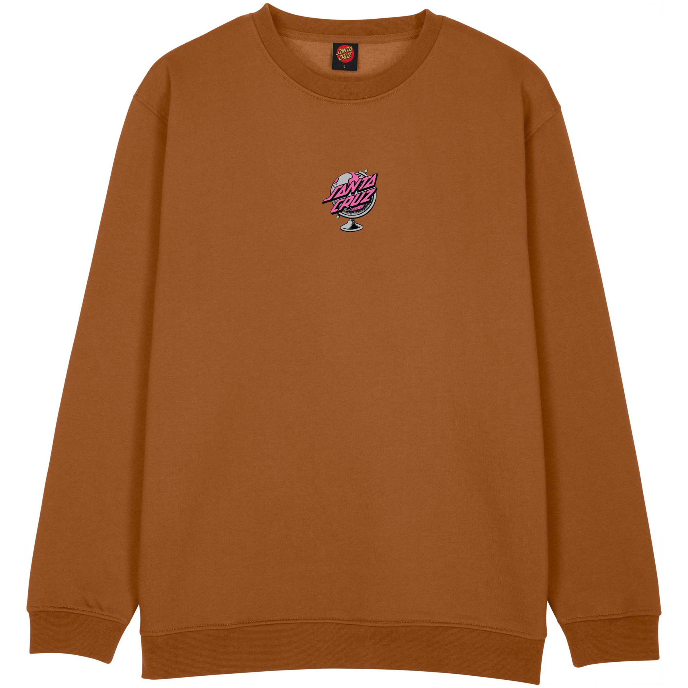 Santa Cruz Knibbs Cryptic World Centre Herren Pullover braun Größe S Atmungsaktiv
