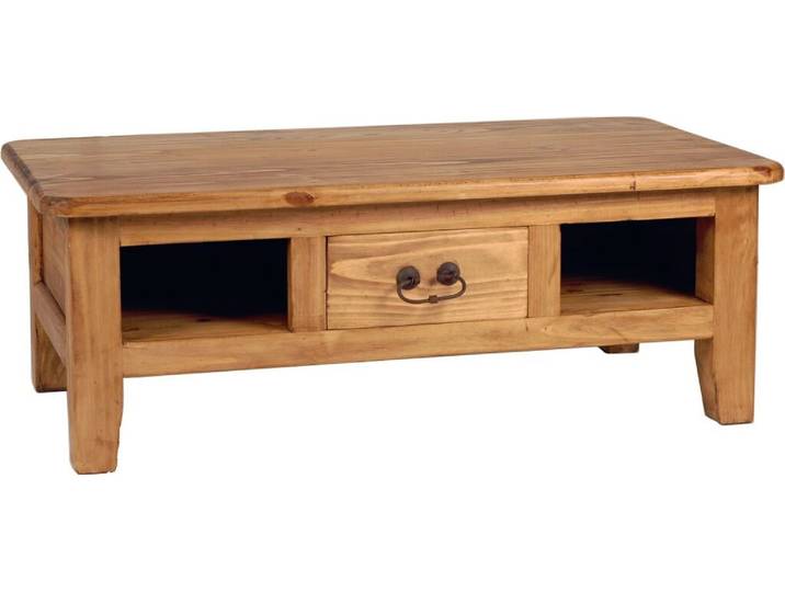 MiaMöbel Mexico Couchtisch Massivholz Pinie Landhaus Mexiko Möbel Mexikanisch