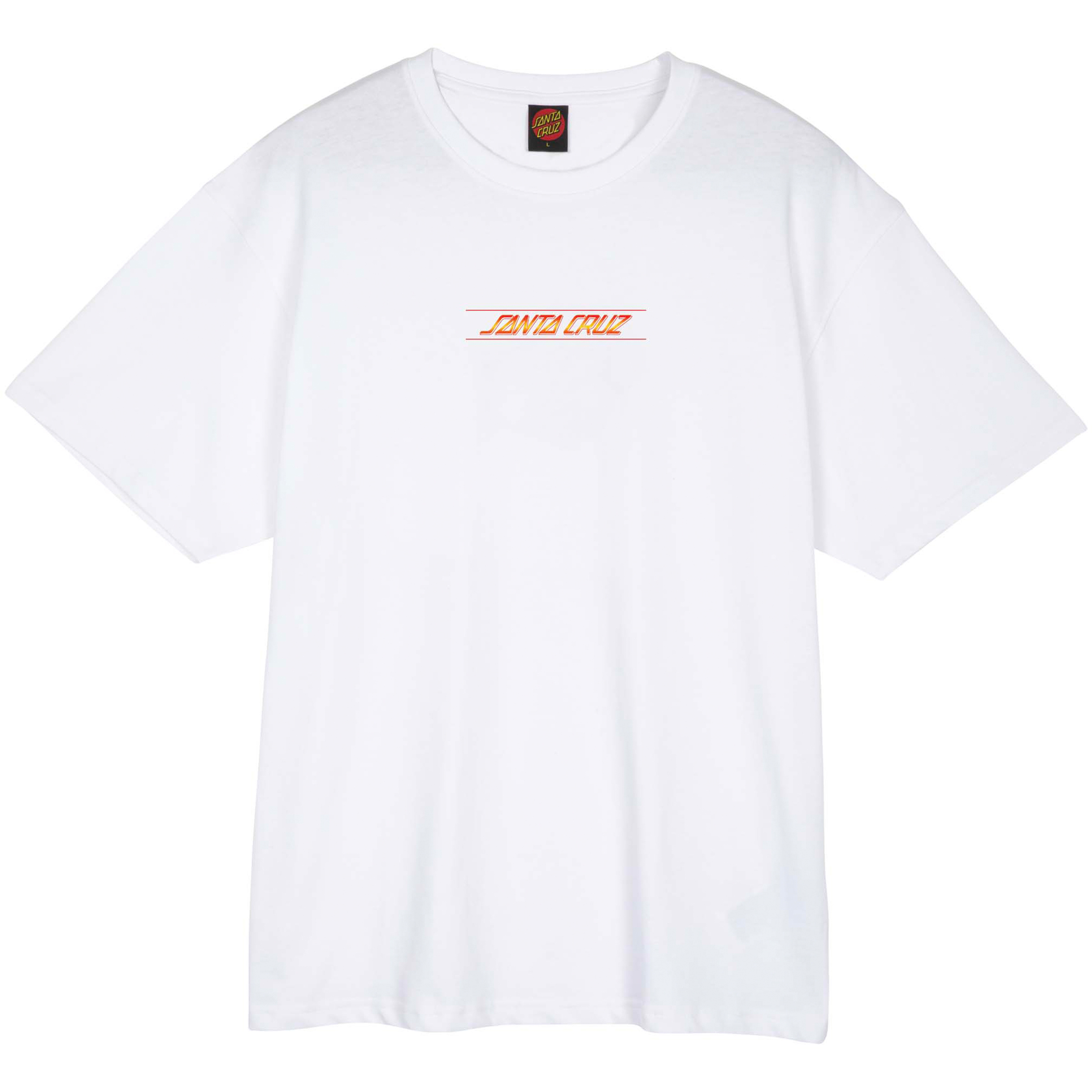 Santa Cruz Classic Fade Strip Centre Herren T-Shirts weiss Größe S Hautfreundlich
