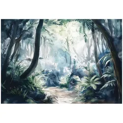 FOTOTAPETE Wald Dschungel Natur Vlies Tapete Wohnzimmer 350x250