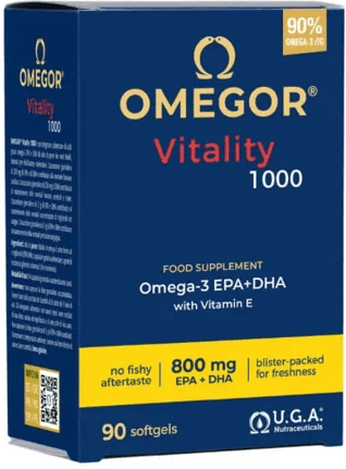 Omegor Vitality 1000 Integratore Omega3 EPA DHA 90 Capsule Molli