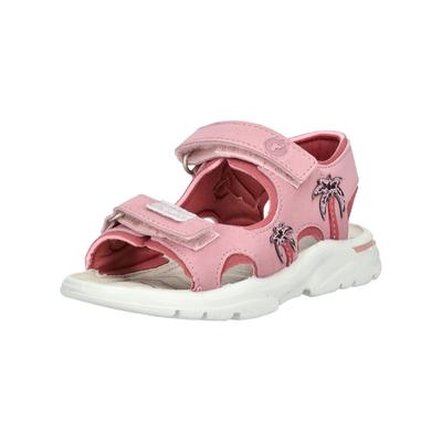 Riemchensandalette RICOSTA "Ricosta Sandalen Lederimitat/Textil", Mädchen, Gr. 27, Textil, rosa, Lederimitat, Textil, Schuhe