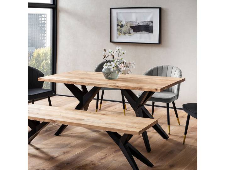 Table massive Loewen 160 x 80cm Marron