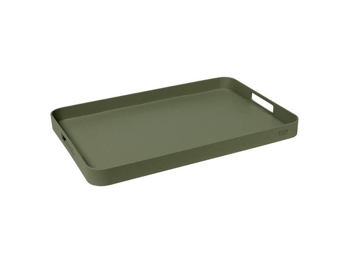 Stern Tablett 60x40x5 cm Aluminium oliv