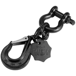 SAFETEX Universal Lasthaken 22cm schwarz eloxiert WLL2000kg
