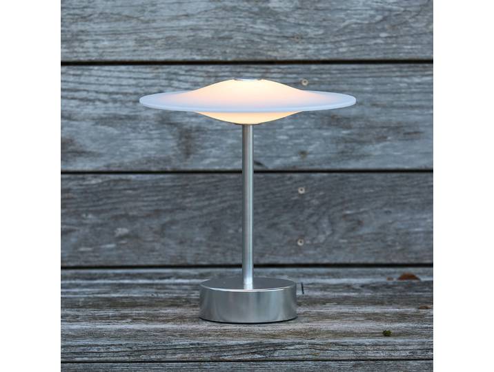 Sinus 22 Portable LED-Tischlampe, stahl, IP44 - Piet Hein - Balkon - Design - Aluminium - Einflammig