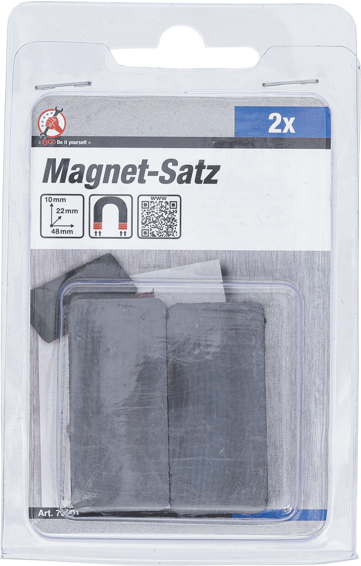 BGS Do it yourself Magnet-Satz 79901, Keramik, 2-tlg.)