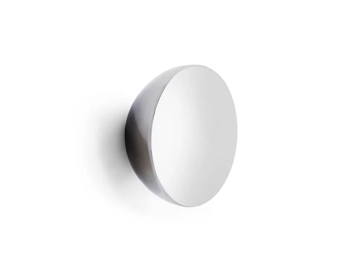 New Works Miroir mural Aura large Acier inoxydable