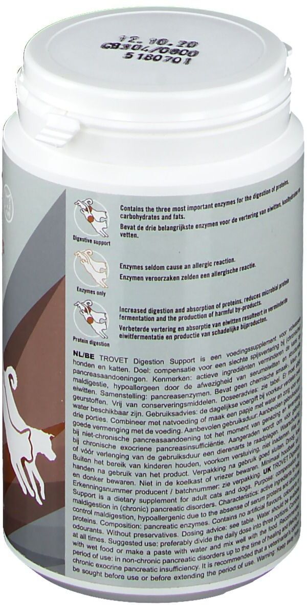 Trovet Digestion Support PES Hond en Kat 200 g Pulver