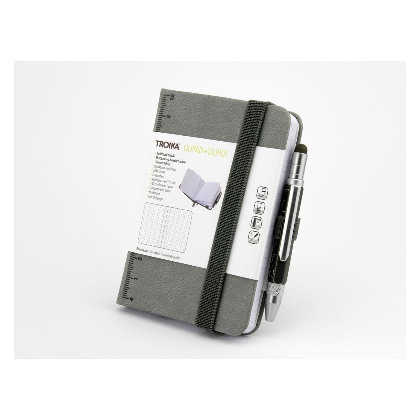 Troika Lilipad+Liliput (A7, Blanko, Harter Einband) (NPP25/GY)
