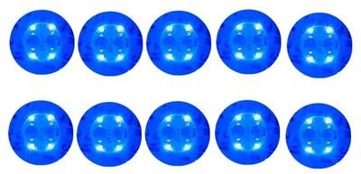 Uplift Picks Light Up Coasters 3 Mode Battery Powered Drink Pads blue (10 Pcs) 60mm (with Battery)