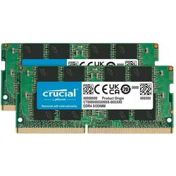 Crucial Laptop Memory (2 x 16GB, 3200 MHz, DDR4-RAM, SO-DIMM), RAM, Grün