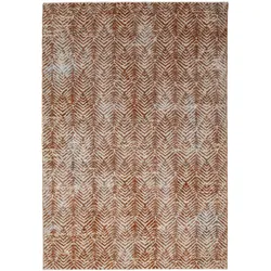 KURZFLORTEPPICH CROAL, Chevron, Natur-Terrakotta, 200 x 300 cm