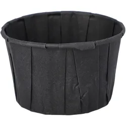 Papstar 2000 Dressingbecher, Papier 110 ml Ø 7 cm · 4,2 cm schwarz