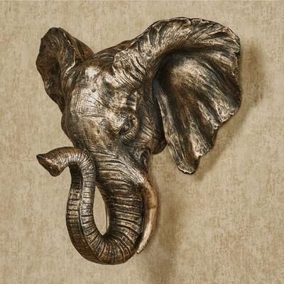 Touch of Class Hakimi Elephant Wall Art Bronze , Bronze